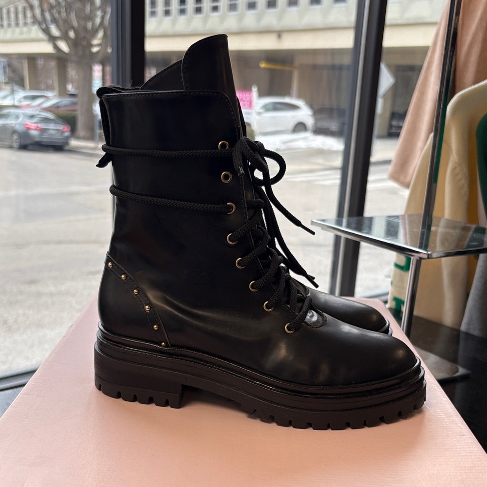 Baltarini - Zadie Black Lace-Up Women's Boots